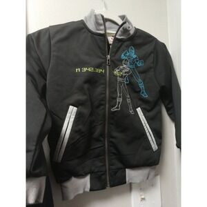 Disney Store Power Rangers Youth Kids Zip Up Lined Bomber Jacket Small